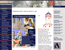 Tablet Screenshot of castle-concerts.org